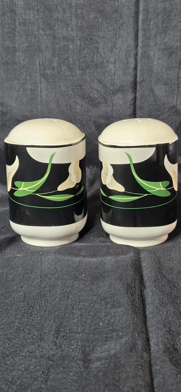 Vintage Sanyo Quadrille Lily Salt & Pepper